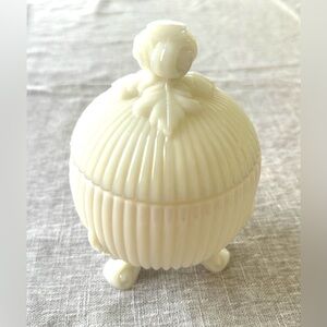 Milk Glass Covered Dish